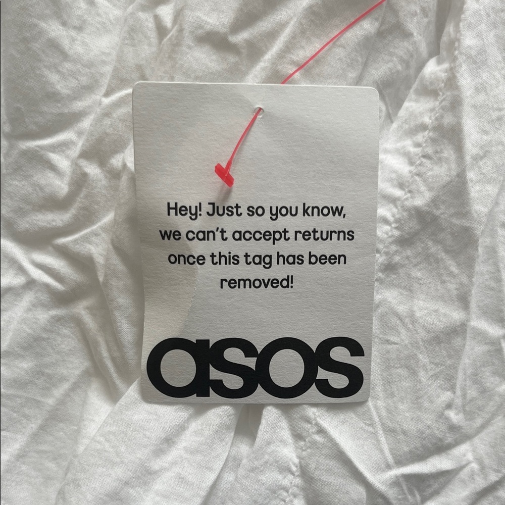 NWT, ASOS White Button-Front Maxi Dress, Size 4 - Picture 5 of 13